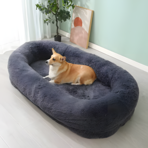Plush Dog Bed with Removable Cover